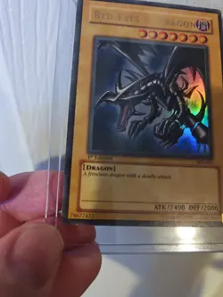 Yugioh Red-Eyes Black Dragon SDJ-001 1st Edition 1996 Holo Rare Yu-Gi-Oh! - Image 2