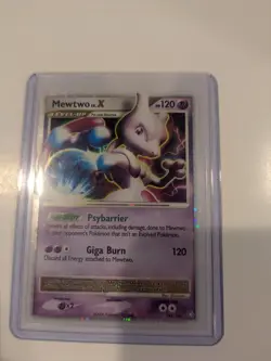 Pokemon Mewtwo TCG LV.X Holo Card 144/146 Legends Awakened - Image 1