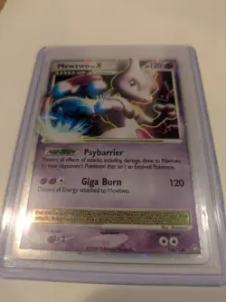 Pokemon Mewtwo TCG LV.X Holo Card 144/146 Legends Awakened - Image 2