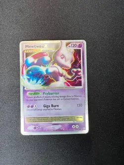 Pokemon Mewtwo TCG LV.X Holo Card 144/146 Legends Awakened - Image 1