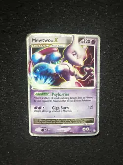 Pokemon Mewtwo TCG LV.X Holo Card 144/146 Legends Awakened - Image 1