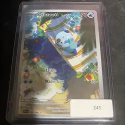 Pokemon TCG Oshawott 105/086 Mint Condition, White Flare Illustration Rare - Image 1