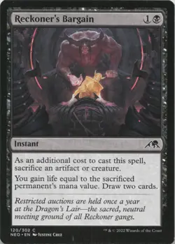 Reckoner's Bargain C Kamigawa: Neon Dynasty 120 - LP MTG - Image 1