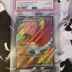 PSA 10 Ethan's Ho-Oh ex 209/182 Pokemon Destined Rivals Full Art Graded - Image 1