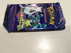 Pokemon TCG Legendary Collection Empty Booster Pack Opened Mewtwo Machamp - Image 2