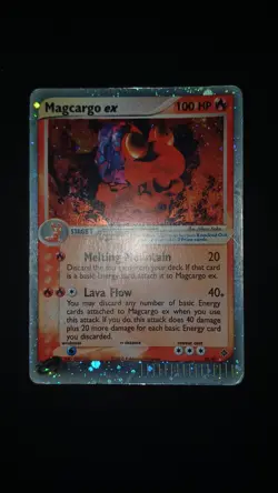 POKEMON MAGCARGO EX HOLO EX DRAGON 95/97 ENG POOR NO SHINING CRYSTAL CHARIZARD - Image 1