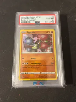Zygarde SWSH04: Vivid Voltage #093/185 Holo Pokemon Card PSA 10 FREE SHIPPING - Image 1