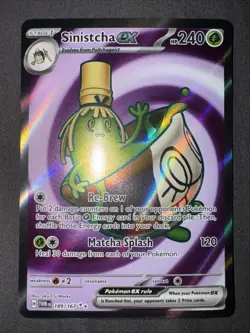 Sinistcha ex 189/167 Twilight Masquerade Ultra Rare Full Art Pokemon TCG - Image 1