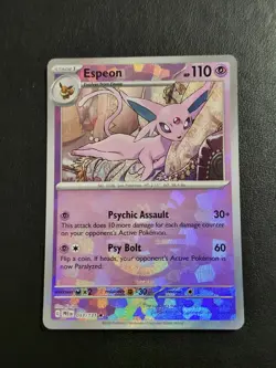Pokemon Espeon Master Ball Pattern 033/131 Sv: Prismatic Evolutions Holo NM - Image 1