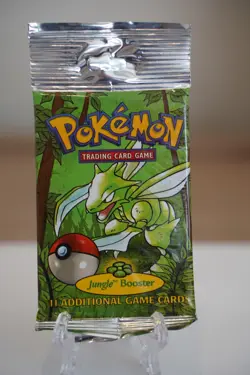 21.30g - Pokemon 1999 Jungle Unlimited Booster Pack Scyther Vintage WOTC - Image 2