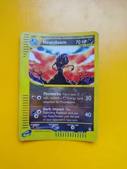 Pokemon card Houndoom 15/147 Aquapolis Rare Reverse holo Eng - Image 2