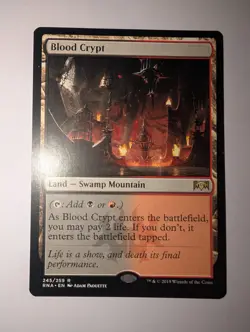 MTG Blood Crypt Near Mint, Ravnica Allegiance, Regular Card - Image 1