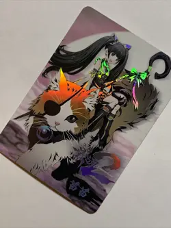 Miao Cat Charmer Phantom Blade 2 Girl Sexy ACG Waifu Card Holo Anime Art Doujin - Image 3