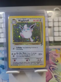 Pokemon TCG Wigglytuff Base Set 2 Holo Unlimited Rare Card 19/130 - Image 1