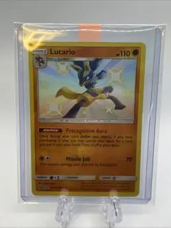 Pokemon TCG Lucario SV22/SV94 Hidden Fates Shiny Baby Holo Rare - NM - Image 3