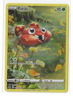 Paras Pokemon Crown Zenith Galarian Gallery GG32/GG70 Full Art Holo Rare NM - Image 1