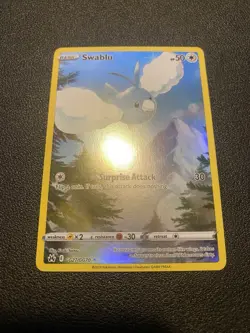 Pokemon TCG Swablu Crown Zenith: Galarian Gallery Holo Ultra Rare Card GG27/GG70 - Image 1