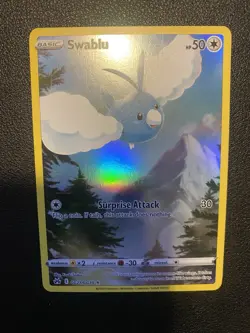 Pokemon TCG Swablu Crown Zenith: Galarian Gallery Holo Ultra Rare Card GG27/GG70 - Image 2