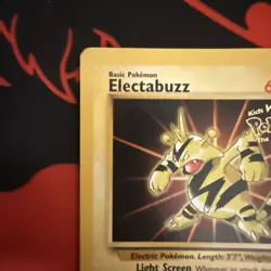 Pokemon TCG Electabuzz Black Star Promo Card First Movie Edition - Image 2