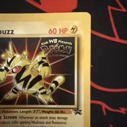Pokemon TCG Electabuzz Black Star Promo Card First Movie Edition - Image 3