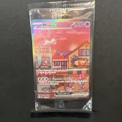Mew ex SVP 053 Pokemon TCG Scarlet Violet 151 Black Star Promo Full Art SEALED 1 - Image 1