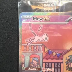 Mew ex SVP 053 Pokemon TCG Scarlet Violet 151 Black Star Promo Full Art SEALED 1 - Image 4