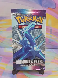 Pokemon TCG Diamond & Pearl Empty Booster Pack | Dialga Art - Image 1