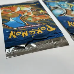 Wotc Pokemon TCG Base Set 1999 Empty Booster Pack Art Set - 3 Packs - Charizard - Image 3