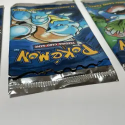 Wotc Pokemon TCG Base Set 1999 Empty Booster Pack Art Set - 3 Packs - Charizard - Image 4