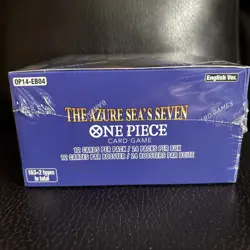 ONE PIECE CARD GAME THE AZURE SEA'S SEVEN BOOSTER BOX OP14 ENGLISH Sealed 1/16 - Image 3