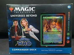 Magic MTG Universes Beyond Doctor Who Paradox Power Commander Deck - Image 1
