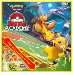 POKEMON TCG: BATTLE ACADEMY BOX 2020 PIKACHU MEWTWO CHARIZARD Open Box New - Image 1