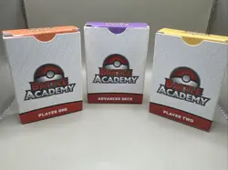 2020 Battle Academy Pokemon Decks Charizard, Mewtwo, Pikachu with cards, New - Image 2