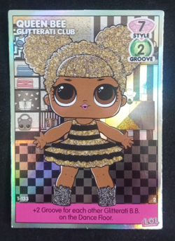 LOL Surprise! Dance Off #1-133 Queen Bee Glitterati Club Popular Card - Image 1