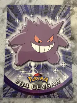 Gengar #94 Blue Logo Topps Non Holo TV Animation Pokemon Card LP - Image 1