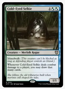 Cold-Eyed Selkie | OTC | MTG | EDH Commander Staple | Simic Card Draw | NEW NM+ - Image 1