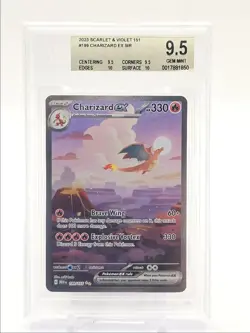 CHARIZARD EX 2023 POKEMON 151 SPECIAL ILLUSTRATION RARE 199/165 BGS 9.5 Q6438 - Image 1