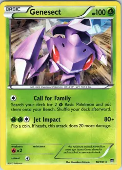 Genesect 10/101 - Pokemon TCG BW Plasma Blast - Holo Rare (NM) - Image 1