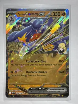 Pokemon TCG Cynthia's Garchomp EX 104/182 Double Rare Holo- Destined Rivals - Image 1