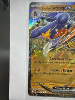Pokemon TCG Cynthia's Garchomp EX 104/182 Double Rare Holo- Destined Rivals - Image 4