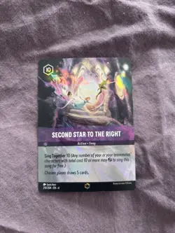 Lorcana TCG Second Star to the Right Enchanted 210/204 Ursula's Return Holo Card - Image 1