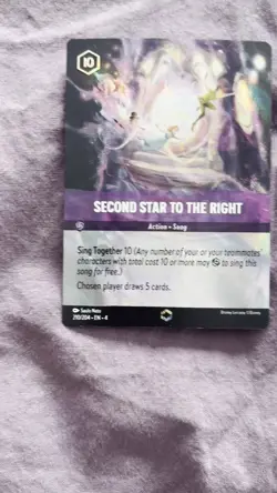 Lorcana TCG Second Star to the Right Enchanted 210/204 Ursula's Return Holo Card - Image 2