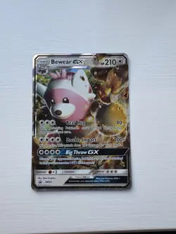 Pokemon TCG Bewear GX Black Star Promo Card SM34 - Image 1