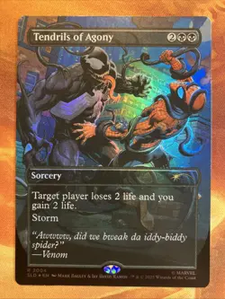 MTG Foil Borderless Tendrils of Agony SLD: Spider-Man: Venom Unleashed (Colors) - Image 1