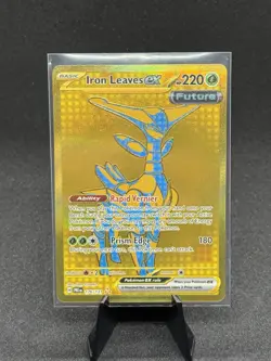 2025 Pokemon SV Prismatic PRE EN Gold Iron Leaves EX #176/131 - Image 1