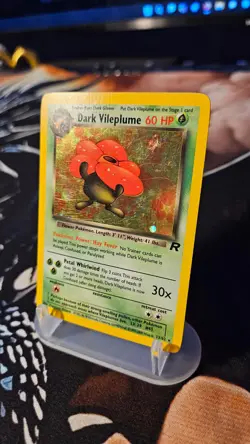 Dark Vileplume 13/82 Holo Rare Team Rocket Vintage Card WOTC Pokemon TCG - Image 3