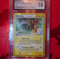 Pokemon Kabutops EX Holon Phantoms Holo Rare #9 CGC 10 Gem Mint - Image 1