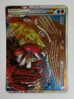 2010 POKEMON HG & SS UNDAUNTED KYOGRE & GROUDON LEGEND 88/90 HOLO RARE BOTTOM LP - Image 3