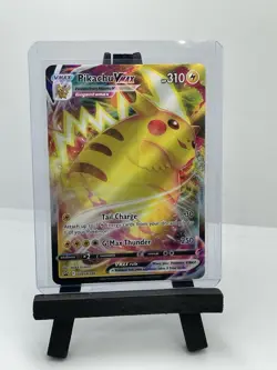 💥 Pokemon Pikachu VMAX Sword & Shield Black Star Promo SWSH286 Full Art HOLO - Image 1