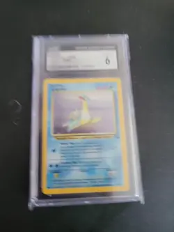 Lapras Fossil Holo Rare Cgc 6 Pokemon Card 10/62 Ex/nm 2001 (Psa) - Image 1